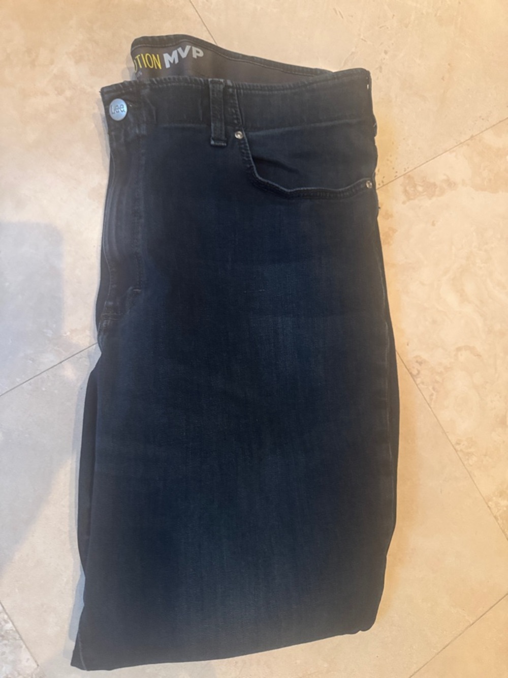 Lee Men's Straight Jeans - Dark Blue